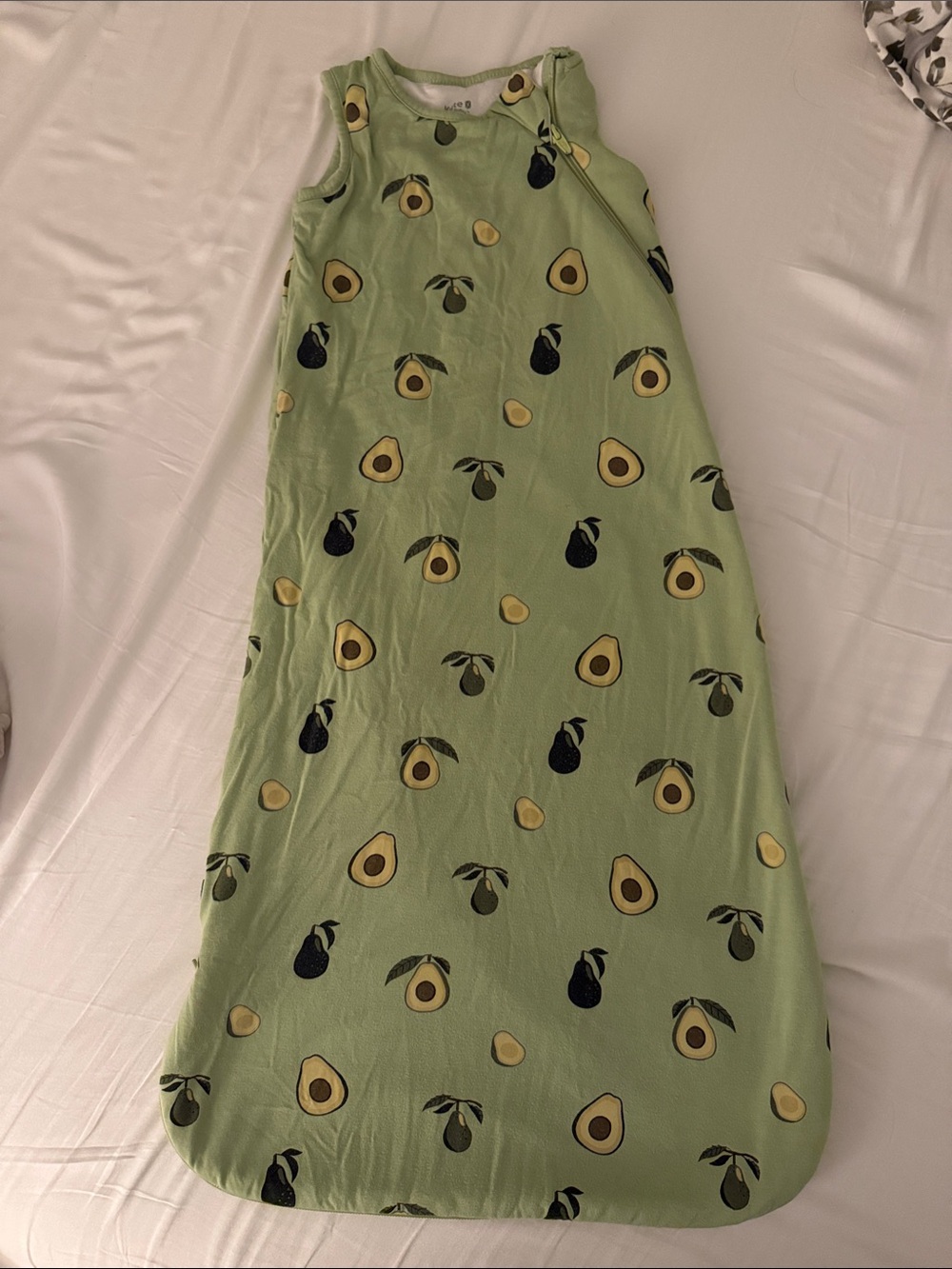 Kyte BABY Light Green Avocado Print Sleep Sack 1.0 TOG